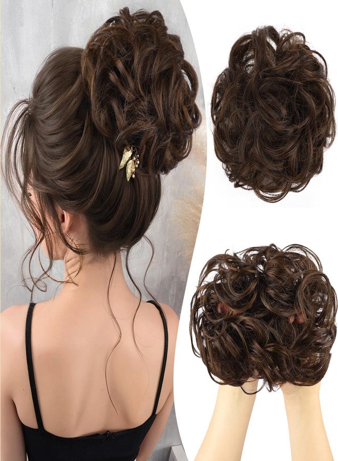 HMD Messy Bun Hair Piece Curly Hair Bun for Women Hair Bun Hair Piece Scrunchies Synthetic Fake Bun Chignon Hair Extensions Hairpieces for Daily Wear - Image 1